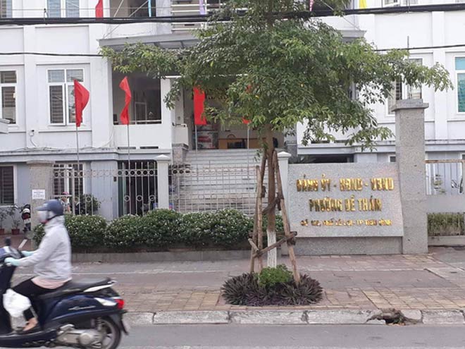 Trụ sở UBND phường Đề Thám nơi Dương làm việc.