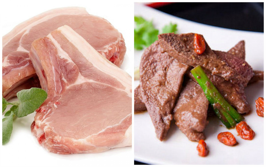 Thịt lợn và gan dê không nên kết hợp