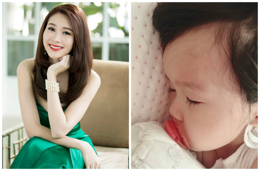 Con gái bị ốm Thu Thảo vô cùng lo lắng
