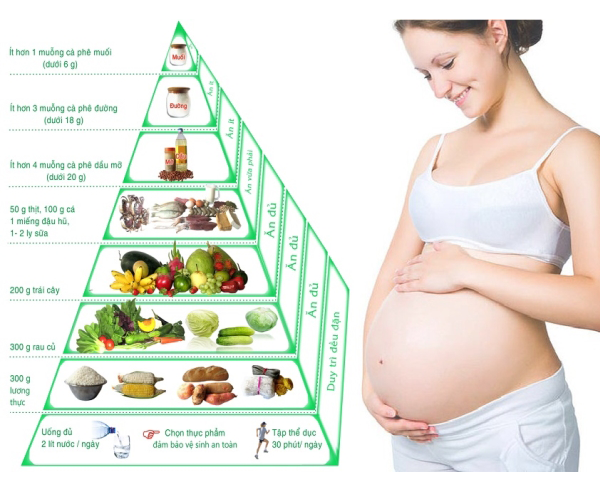 Tháp dinh dưỡng dành cho mẹ bầu