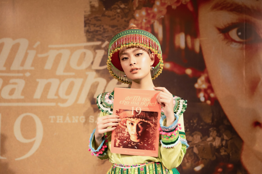 Hoàng Thuỳ Linh tại buổi ra mắt MV mới - 