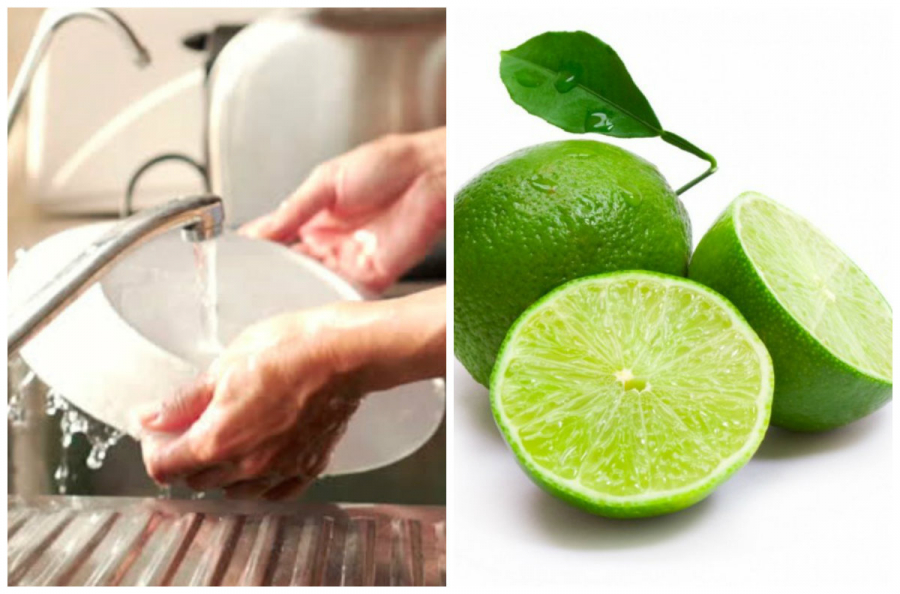 Chanh giúp rửa bát sạch hơn