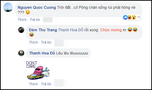 Cường Đô La và Đàm Thu Trang hài hước cảnh báo Pông Chuẩn.