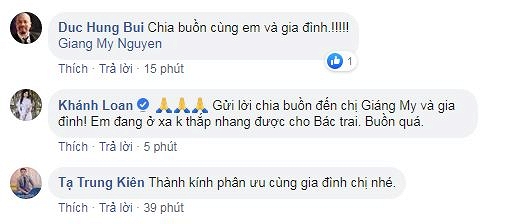 Loạt sao Việt gửi lời chia buồn đến gia đình Hoa hậu Giáng My.    