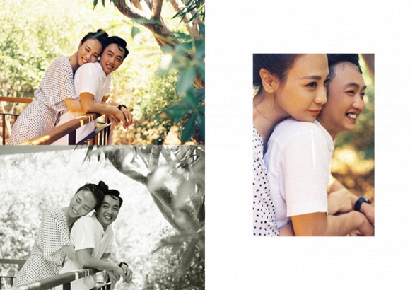 Đàm Thu Trang - Cường Đô La gây xao xuyến trái tim cộng đồng mạng với bộ ảnh cưới đậm chất ngôn tình. Ngoài ấn tượng về nước ảnh film ấm vàng, bộ ảnh cưới này còn 