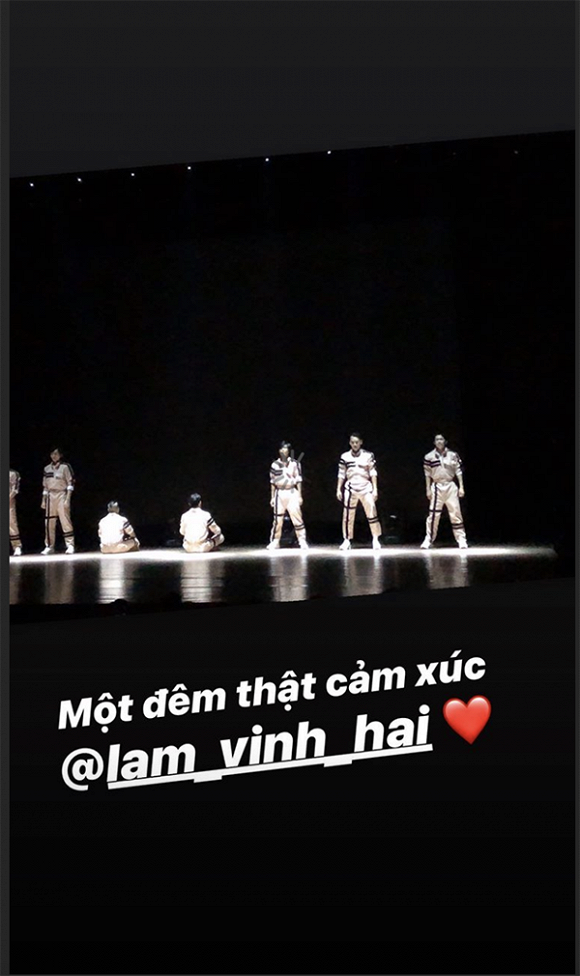 Linh Chi chia sẻ về buổi biểu diễn của Lâm Vinh Hải.