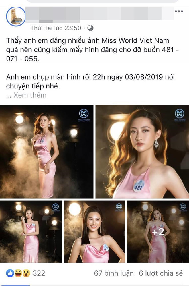 Một tài khoản tố cáo ban tổ chức Hoa hậu Thế giới Việt Nam 2019 mua bán giải.  