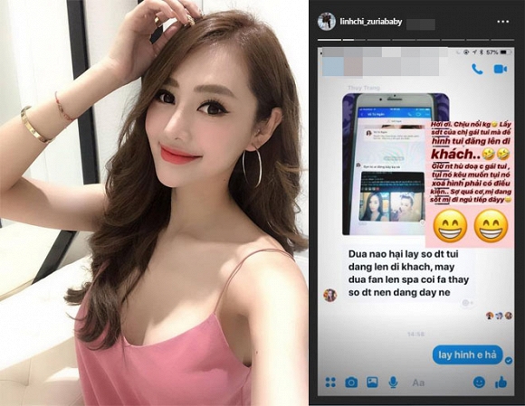 Mới đây ở phần story của instagram, Linh Chi cho biết cô vừa phát hiện việc bị một kẻ xấu đã lấy hình ảnh mình đi khách. Cụ thể, người đẹp viết: 