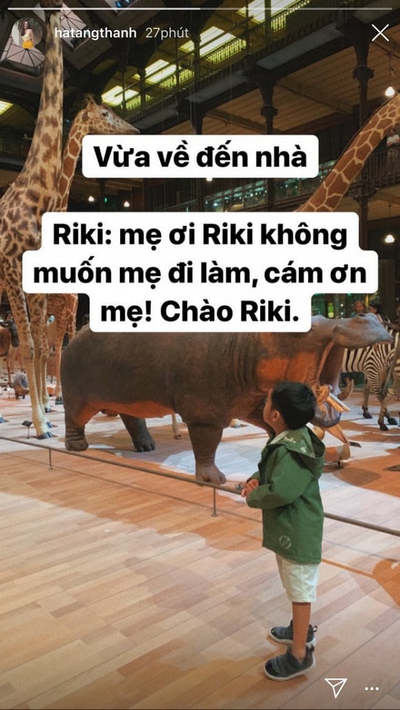 Tăng Thanh Hà vừa chia sẻ bức ảnh rõ nhất về cậu quý tử Richard lên trang Instagram cá nhân. Cùng với hình ảnh của con trai, 