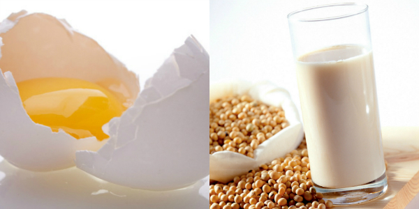 Trứng và sữa đậu nành kỵ nhau