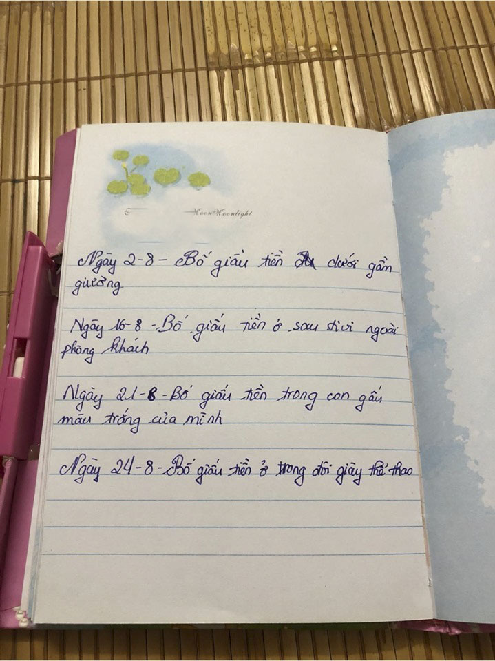 Cuốn sổ nhật ký của cô con gái khiến bố choáng váng.