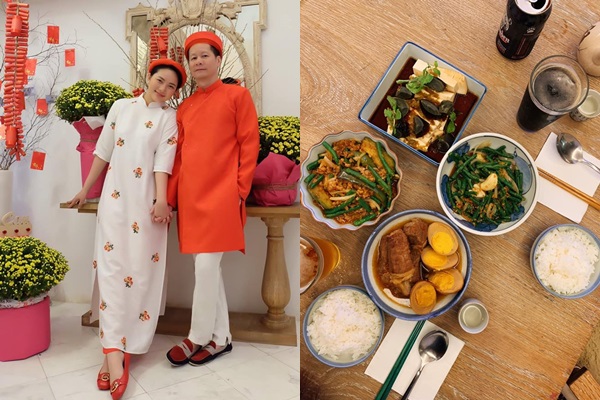 Phan Như Thảo lại khiến hội chị em phải trầm trồ khi chia sẻ hạnh phúc hôn nhân. Không chỉ chăm sóc yêu chiều con và làm việc nhà giúp vợ, đại gia Đức An còn quan tâm tỉ mỉ đến sở thích nhỏ nhất của bạn đời. Nữ diễn viên họ Phan đăng tải bàn tiệc thịnh soạn chồng chuẩn bị tại tư gia. Đính kèm hình ảnh, Phan Như Thảo giới thiệu: “Luôn nhớ lấy cho vợ đôi đũa màu xanh lá vợ thích”.