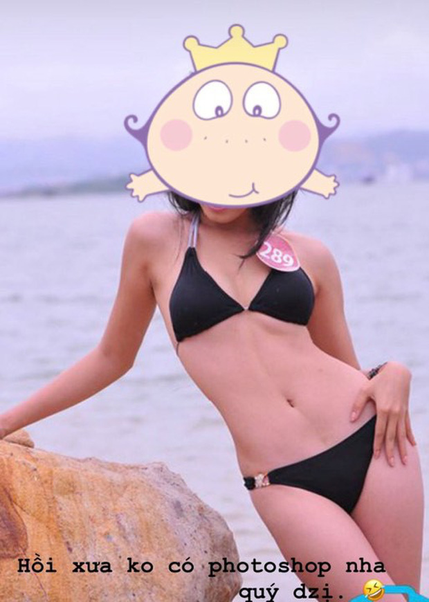 Người đẹp chia sẻ lại khoảnh khắc thi diện bikini khoe đường cong chuẩn, đồng thời cô khẳng định hình ảnh này hoàn toàn tự nhiên chứ không phải do photoshop.