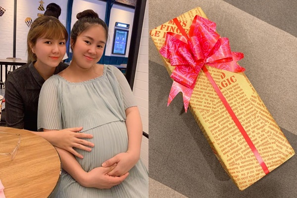 Mới đây nhất, trước ngày lâm bồn, Lê Phương đã dành chút thời gian đi chơi cùng mẹ và em gái để tinh thần vui vẻ và thoải mái. Cùng với đó, nữ diễn viên đăng tải hình ảnh món quà sinh nhật được chồng tặng: