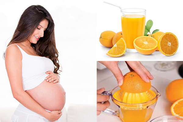Mẹ bầu uống nước cam tốt cho cả mẹ và con