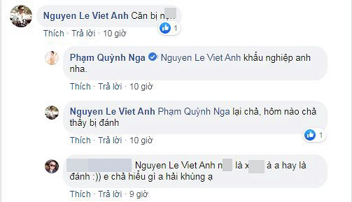 Bình luận trêu đùa của Việt Anh khiến Quỳnh Nga phải lên tiếng: 