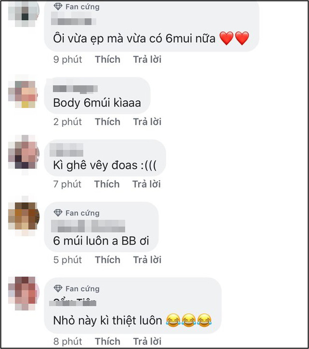 BB Trần nhận hết lời khen ngợi của người hâm mộ với body 6 múi.