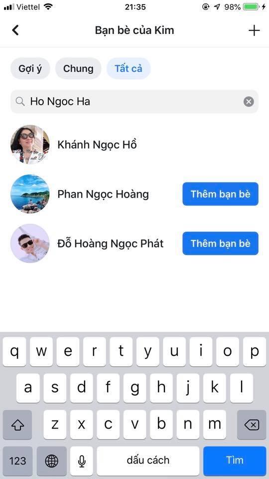 Hồ Ngọc Hà - Kim Lý đã hủy kết bạn trên facebook cá nhân.