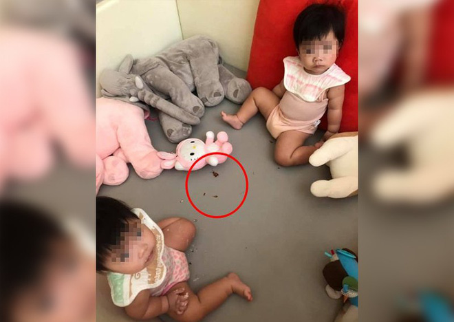 2 đứa trẻ ăn gián trong phòng bị mẹ bắt quả tang.