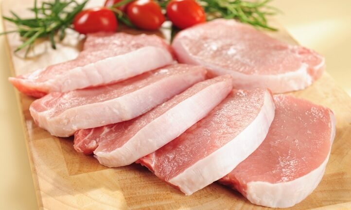 Thịt lợn ngon có sức đàn hồi