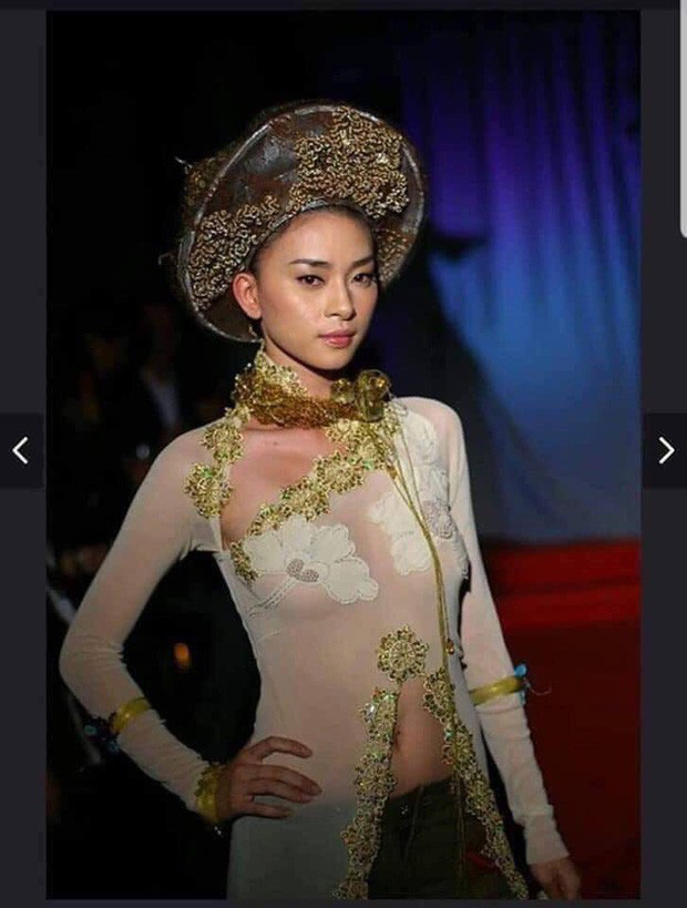 Bức ảnh Ngô Thanh Vân diện áo dài được thiết kế mỏng tang, cắt xẻ táo bạo đang gây tranh cãi dư luận.   