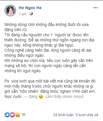 Trên trang cá nhân của mình,