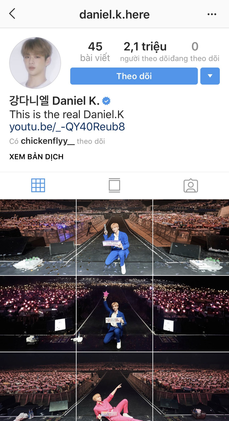 Ngôi sao K-pop Kang Daniel