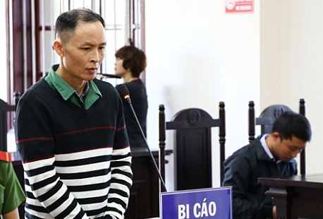 Bị cáo Đặng Thái Sơn tại phiên sơ thẩm.
