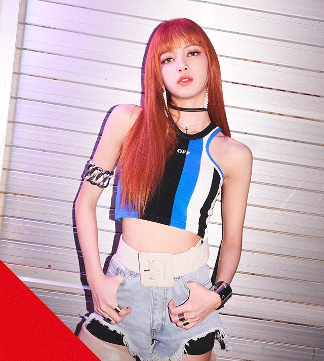 Lisa (BlackPink) lại nhìn vô cùng thời trang và cá tính với kiểu mái ngố