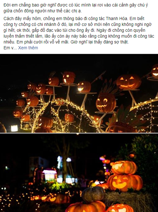 Câu chuyện vợ bắt quả tang chồng dắt bồ đi chơi Halloween đang gây chú ý trên mạng xã hội.