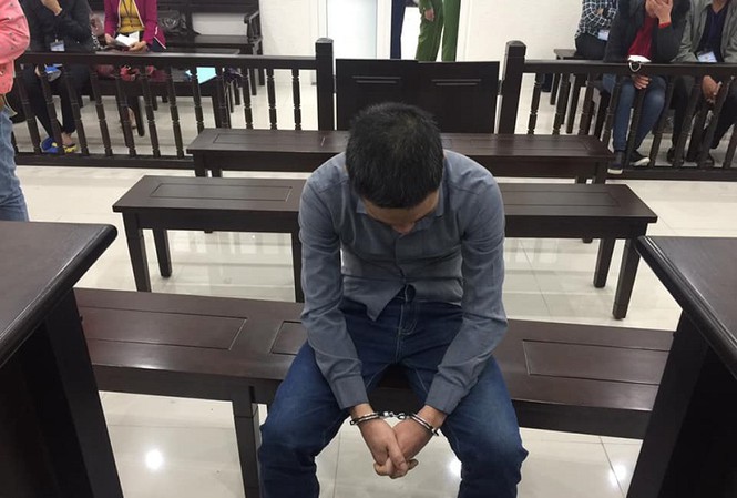 Bị cáo Nguyễn Văn Duy tại tòa án Hà Nội.