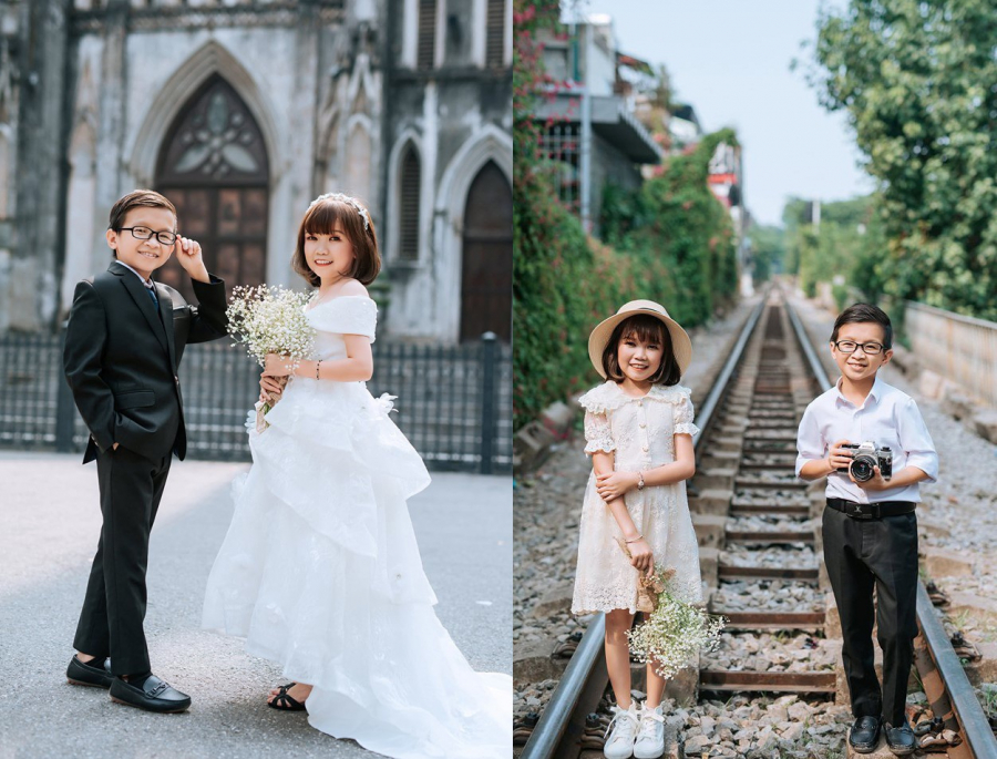 Những bức hình cưới của cặp đôi tí hon từng gây sốt cộng đồng mạng.