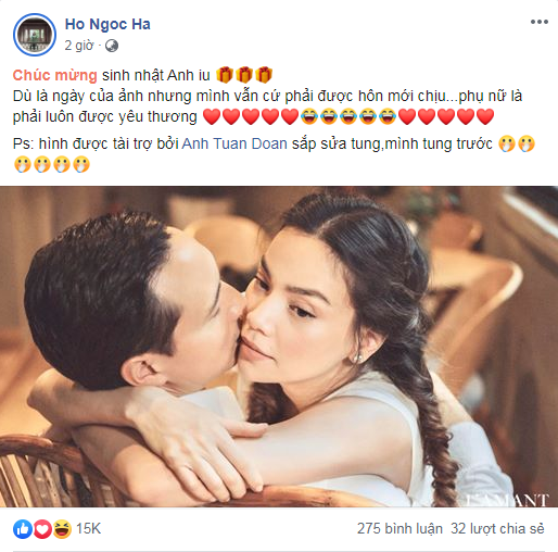 Cách đây vài giờ trên trang cá nhân của mình,
