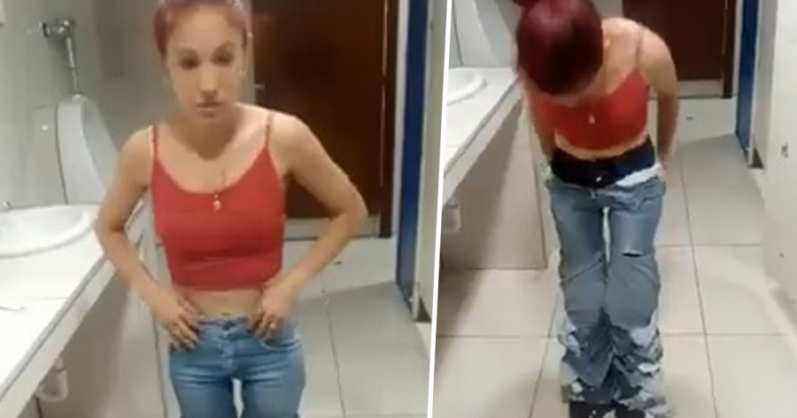 Cô gái mặc cùng lúc 8 chiếc quần jean lên người và bị phát hiện.