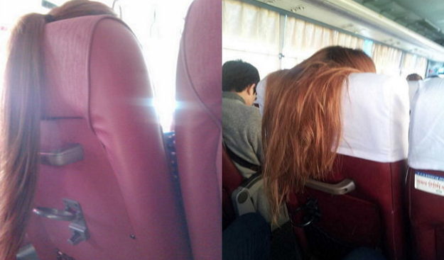 Cô gái bị người phụ nữ cắt tóc trên xe buýt. Ảnh minh họa.