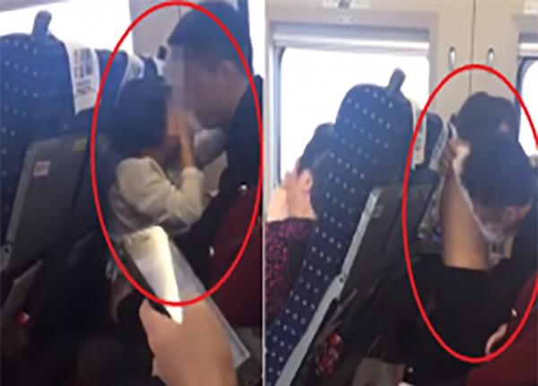 Người đàn ông sờ soạng con gái khi ngồi trên tàu.