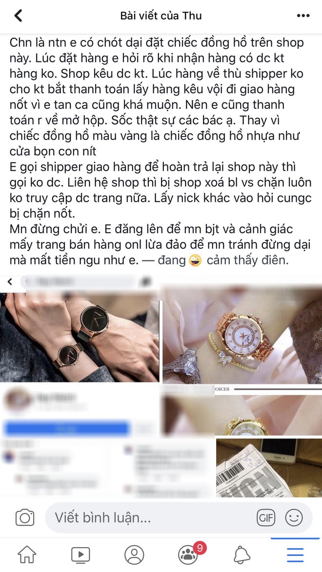 Câu chuyện được chia sẻ lên mạng xã hội.