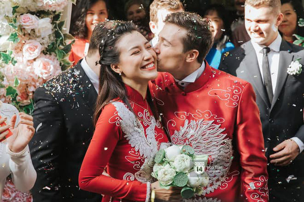 Hoàng Oanh và chồng Tây vừa chính thức về chung một nhà vào ngày 1/12 vừa qua sau 2 năm hẹn hò.    