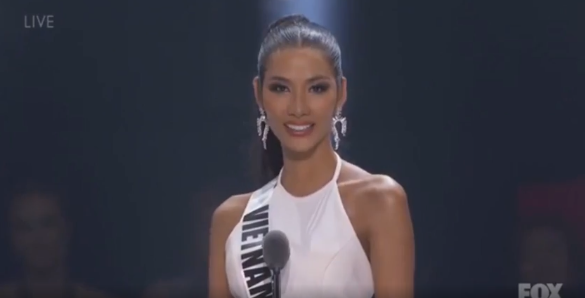 Hoàng Thùy dừng chân ở Top 20 Hoa hậu Hoàn vũ 2019.