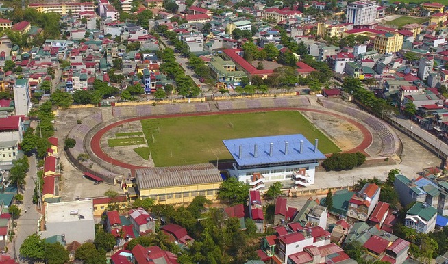 Sân vận động thành phố Điện Biên Phủ (tỉnh Điện Biên). Ảnh: VOV