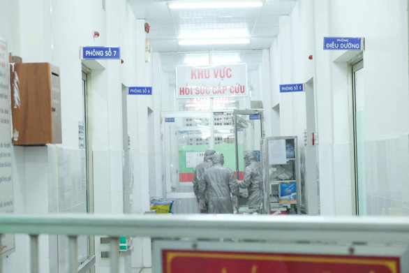 Khu vực cách ly hai bệnh nhân mắc corona tại Việt Nam