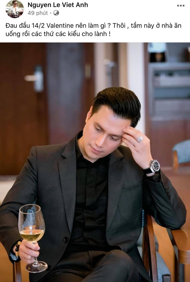 Mới đây, Việt Anh đăng tải dòng trạng thái bày tỏ sự phân vân không biết đi đâu, chơi gì. Thế nhưng, nam diễn viên lại