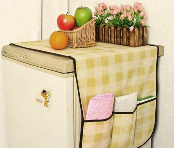 Không nên dùng vải phủ lên nóc tủ lạnh