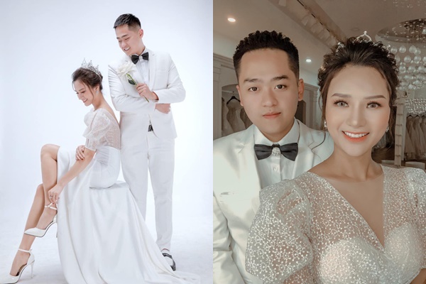 Hình ảnh cô dâu sinh năm 1989 và chú rể 1999.