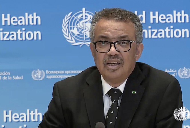 Tổng giám đốc WHO Tedros Adhanom Ghebreyesus.