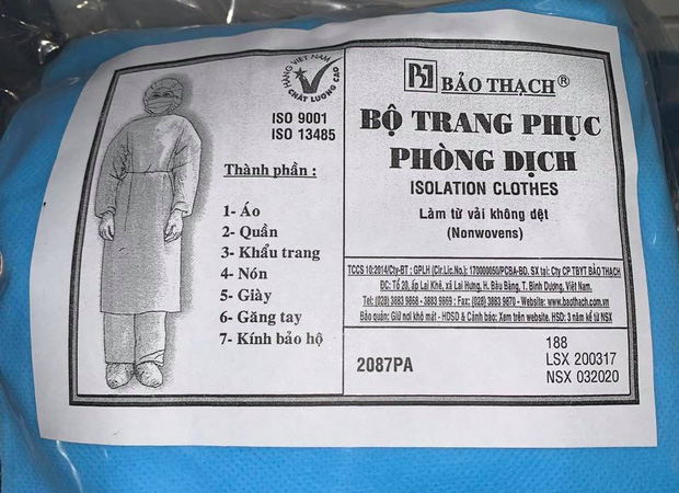 “Bộ áo giáp” chống lây nhiễm và ngăn chặn tiếp xúc.