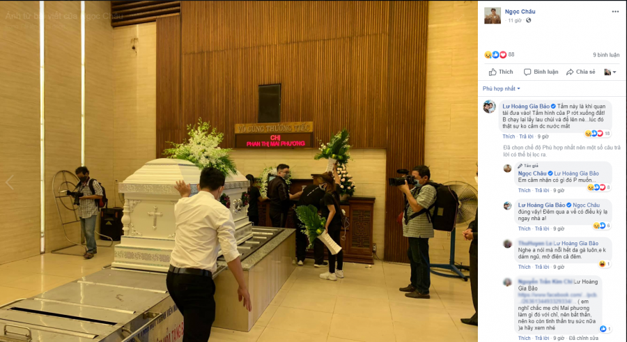 Gia Bảo và đồng nghiệp kể chuyện tâm linh trước ngày Mai Phương về nơi an nghỉ cuối cùng.