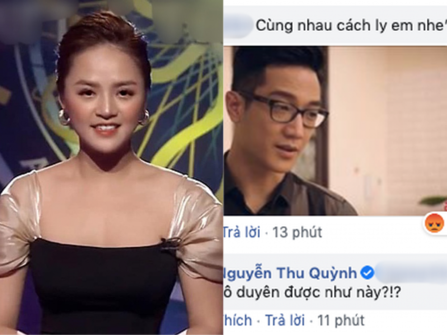 Trên trang cá nhân mới đây, Thu Quỳnh chia sẻ hình ảnh trong lần đầu tham gia chương trình truyền hình nhưng không quên kèm dòng chú thích: 