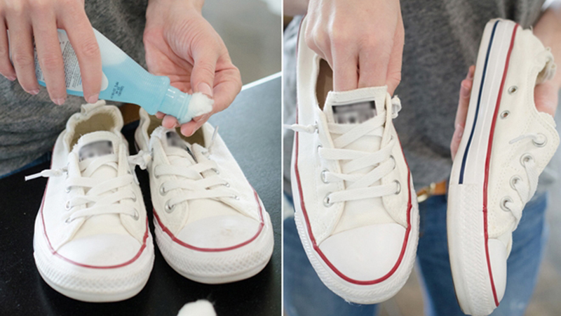 Cách làm sạch đế giày thể thao