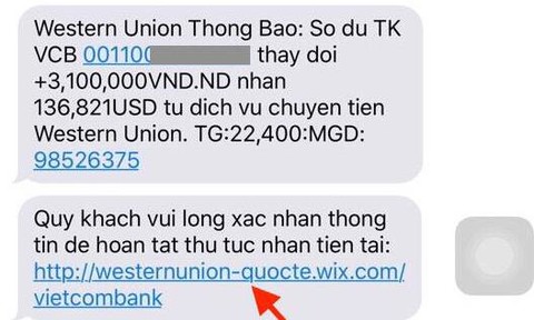 Những đường link nhóm lừa đảo gửi cho nạn nhân.